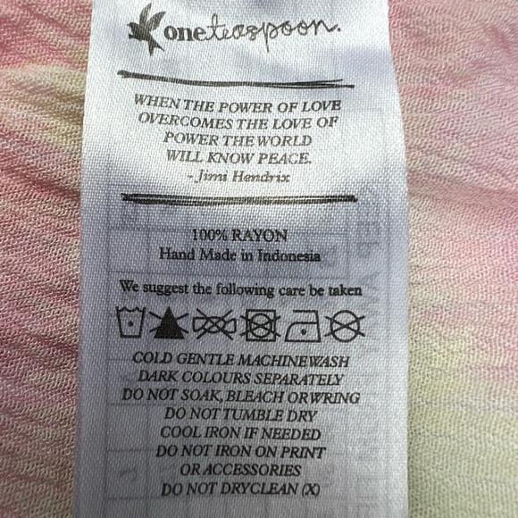 NWOT One Teaspoon Dirty Cash Sorbet Kimono Maxi Duster - Picture 15 of 16